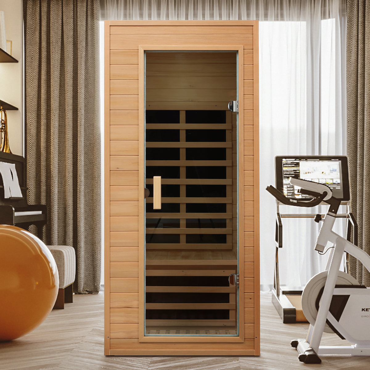 Hemlock One-Person Far Infrared Indoor Sauna Room