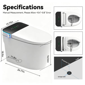 Smart Toilets with Heated Bidet Seat