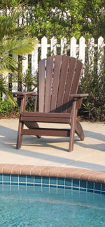 Adirondack Chair Sturdy HDPE Poly Lumber For Poolside, Patio, And Garden Relaxation