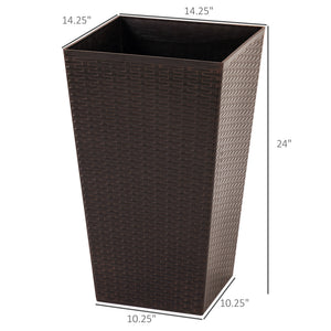 Outsunny Set of 3 Tall Planters