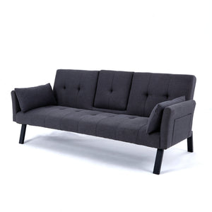 Sofa Bed With Foldable Design And Cup Holder