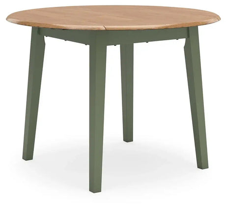 Gesthaven - Round Dining Room Drop Leaf Table - Best Buy Furniture