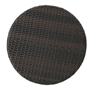 Kenneth - 3 Pieces Chat Set Outdoor Furniture - Brown Multi