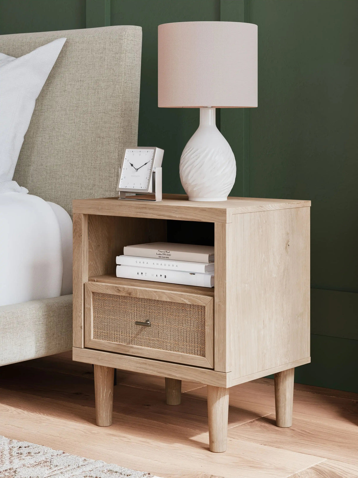 Cielden - One Drawer Night Stand - Two-Tone - Best Buy Furniture