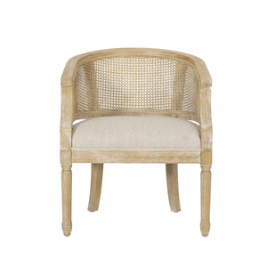 Curved Backrest Accent Chair