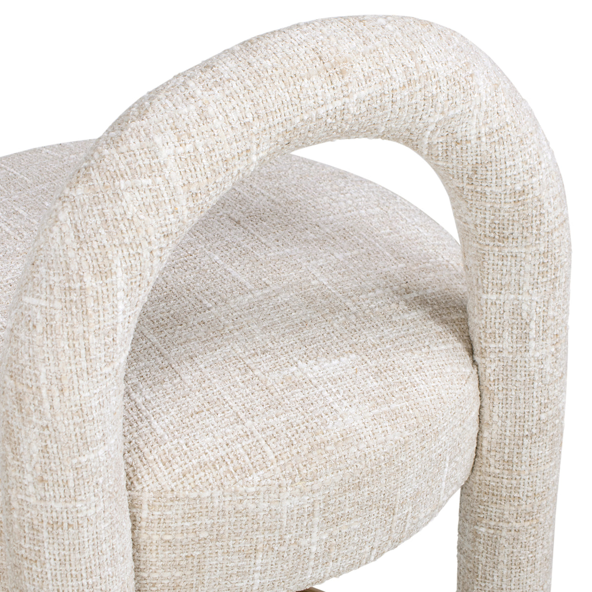 Penny 26.5" Round Arched Upholstered Counter Stool, Set of 2