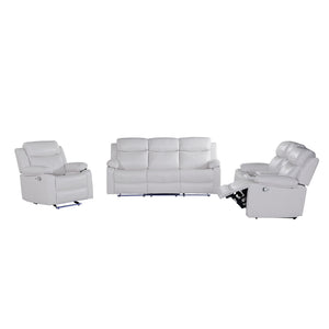 Blanche - Console Reclining Loveseat With LED Lights And Speakers