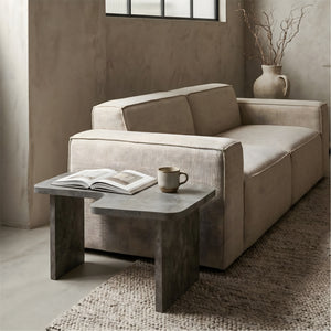 Modular Concrete Coffee Table Set of 2