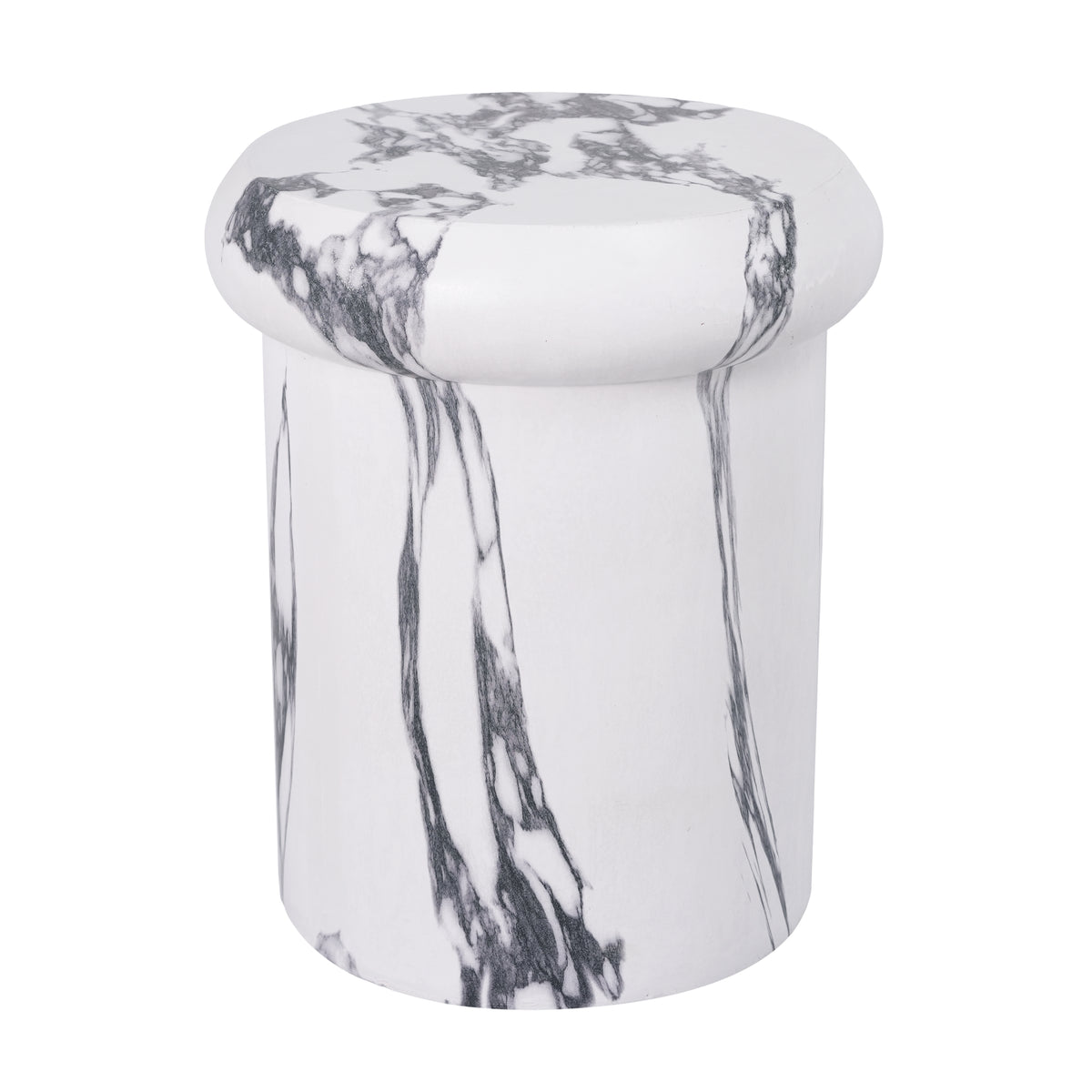 18.11"H Sculptural MGO Side Table