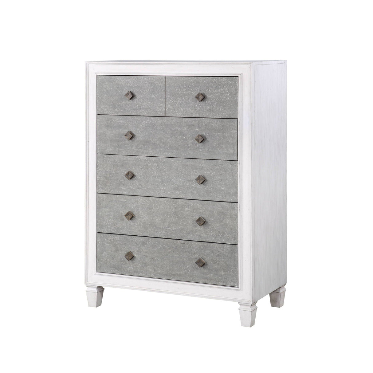 Katia - Weathered Chest - White - Best Buy Furniture