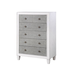 Katia - Weathered Chest - White - Best Buy Furniture
