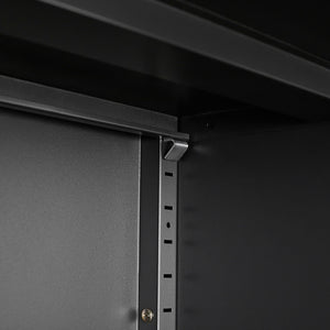 Metal Storage Cabinet With Locking Doors And Adjustable Shelf, Folding Filing Storage Cabinet, Folding Storage Locker Cabinet For Home Office, School, Garage