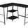 Computer Desk, Home Office, Corner, Storage Shelves, L Shape, Work, Laptop, Marble Look Laminate, Contemporary, Modern - Best Buy Furniture