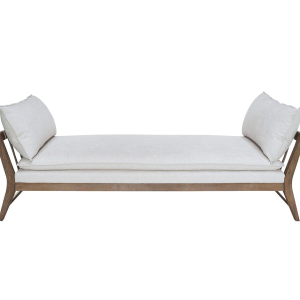 Daybed With Strap Detail - White