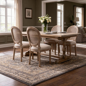 French Style Solid Wood Frame Seating for Dining