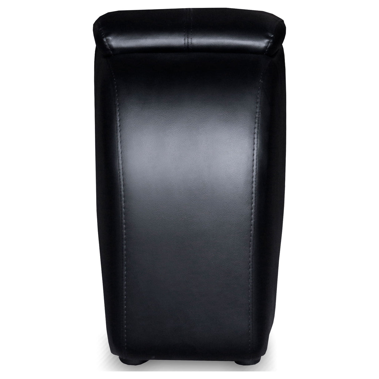 Greenfield - 4 Seater Home Theater With Wedge Console Recliners With Built In Storage And Cup Holders - Black