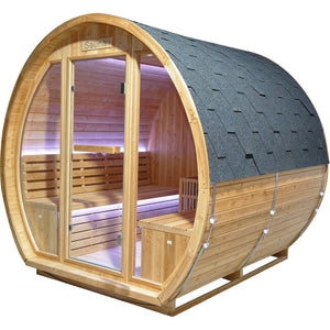 9000W 240V Finnish Carbonized Spruce 4-6 Person Outdoor Sauna Room