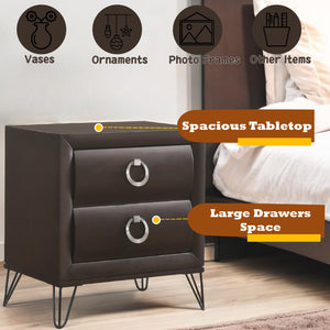 Tablita Dark Merlot Finish Nightstand