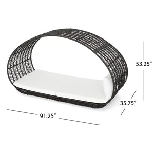 Abigal - Outdoor Wicker Daybed With Cushion - Best Buy Furniture