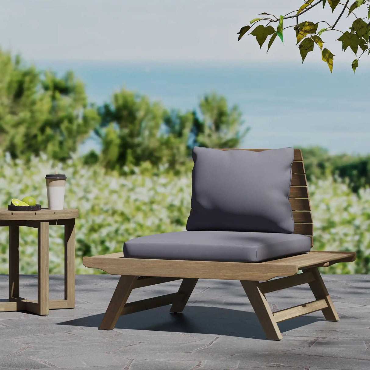 Sedona - Outdoor Club Chair With Slatted Design - Best Buy Furniture