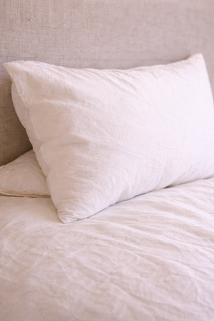 The Messina Washed Cotton 3-Piece Duvet Cover Set