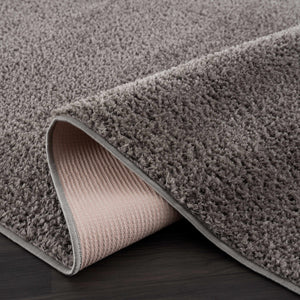 Judy Solid Dark Gray Washable Shag Rug - Promo