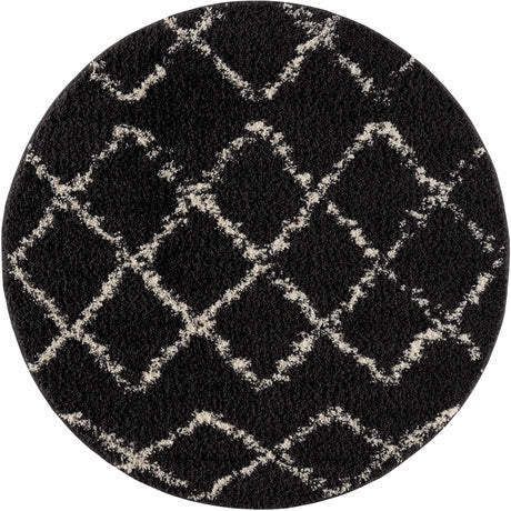 Wallagrass Black Moroccan Shag Rug