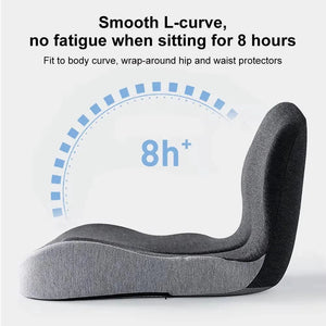 Memory Foam Seat Cushion with Lumbar Support for Office Chair