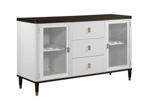 Carene - Server - Brown / White - Best Buy Furniture