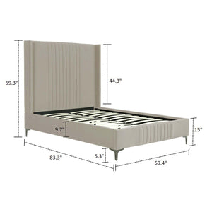 Promenade - Bed With Upholstered Headboard And Slats