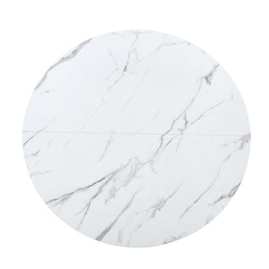Round Dining Table With Cross Base, Modern Home Furniture
