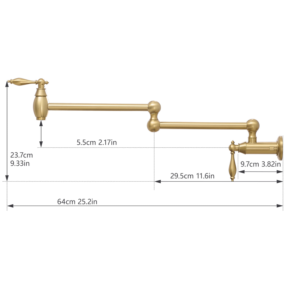 Pot Filler Wall Mount Commercial Pot Filler Faucet