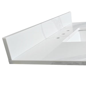 37-Inch Quartz Bathroom Vanity Top