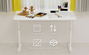 Height-Adjustable Multifunctional Study Desk