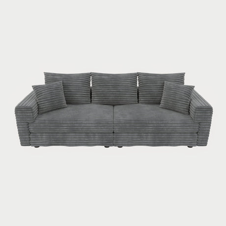 4 Seat Modern Comfy Upholstered Sofa Cloud Couch