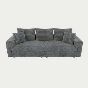 4 Seat Sofa, Modern Comfy Upholstered Sofa Cloud Couch, Deep Seat Couches With Soft Pillows