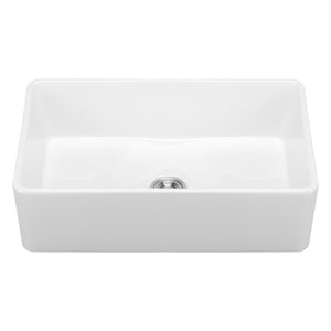 33.5x20 in Farmhouse Sink Undermount Kitchen Single Bowl Basin Fireclay
