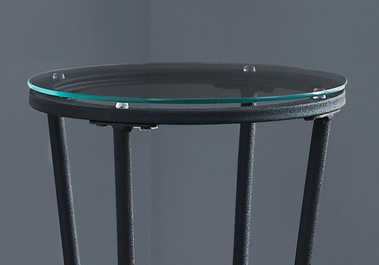 Accent Side Table, Plant Stand, Round, Contemporary & Modern - Black - Best Buy Furniture