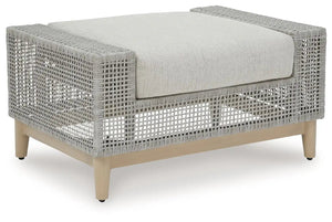 Seton Creek - Ottoman With Cushion - Gray - Best Buy Furniture