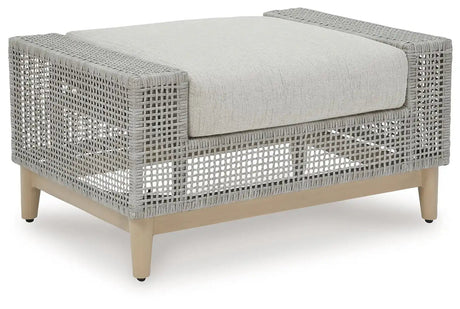 Seton Creek - Ottoman With Cushion - Gray - Best Buy Furniture