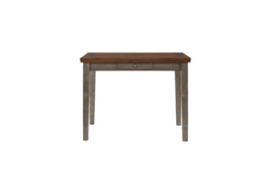 Counter Height 2 Tone 4 Drawer Dining Table - Gray