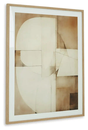 Corlain - Wall Art - Brown / Tan / White - Best Buy Furniture