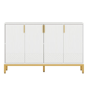 Buffet Sideboard Cabinet With Geometric Doors