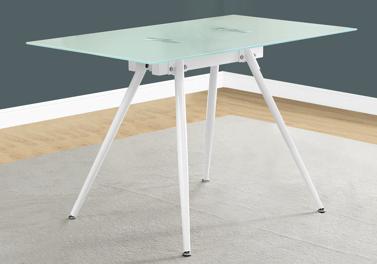 Computer Desk For Home Office, Laptop, Tempered Glass, Contemporary & Modern - White - Best Buy Furniture