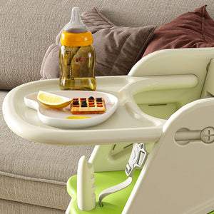 Multifunctional Growing Up Dining Chair With Adjustable Height And 5 Point Seat Belts
