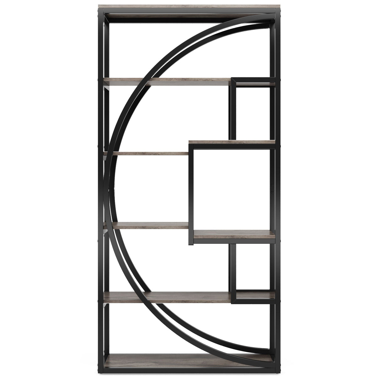 5 Tier Etagere Bookshelf With 8 Open Shelves Organizer For Living Room