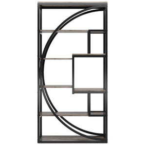 5 Tier Etagere Bookshelf With 8 Open Shelves Organizer For Living Room