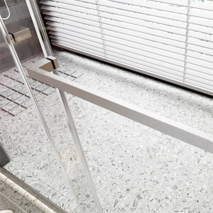 56-60"W x 76"H Frameless Double Sliding Soft-Close Shower Door