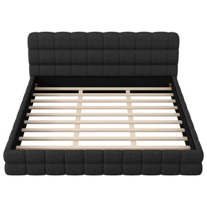 Upholstered Platform Bed With Headboard