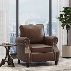 Contemporary Club Chair With Nailhead Trim And Rolled Armrests - Best Buy Furniture